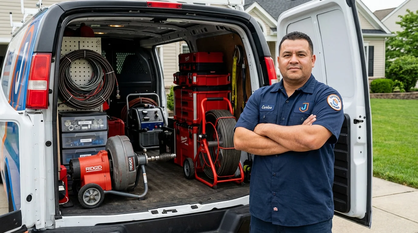 Professional drain cleaning equipment and Johns Plumbing LLC plumber in Honolulu