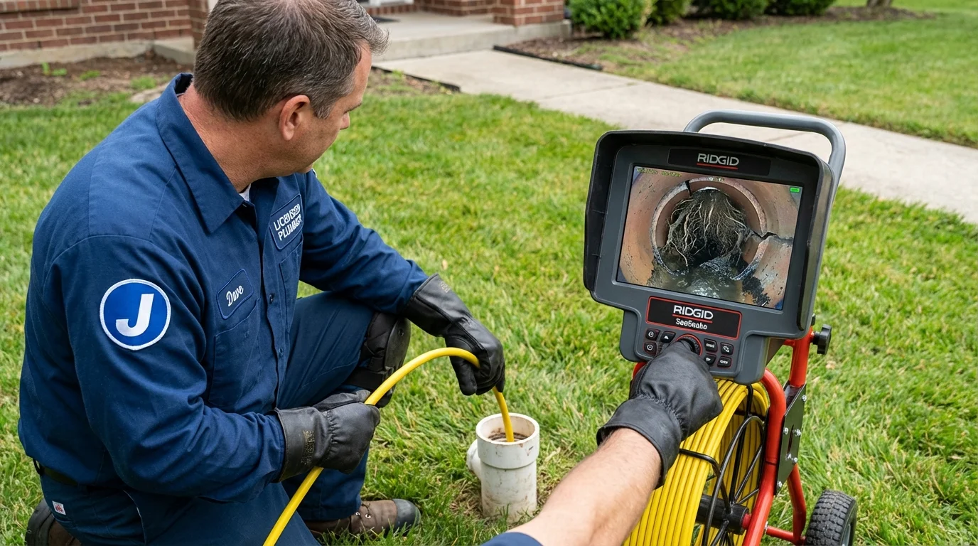 Sewer camera inspection being performed by Johns Plumbing LLC in Honolulu